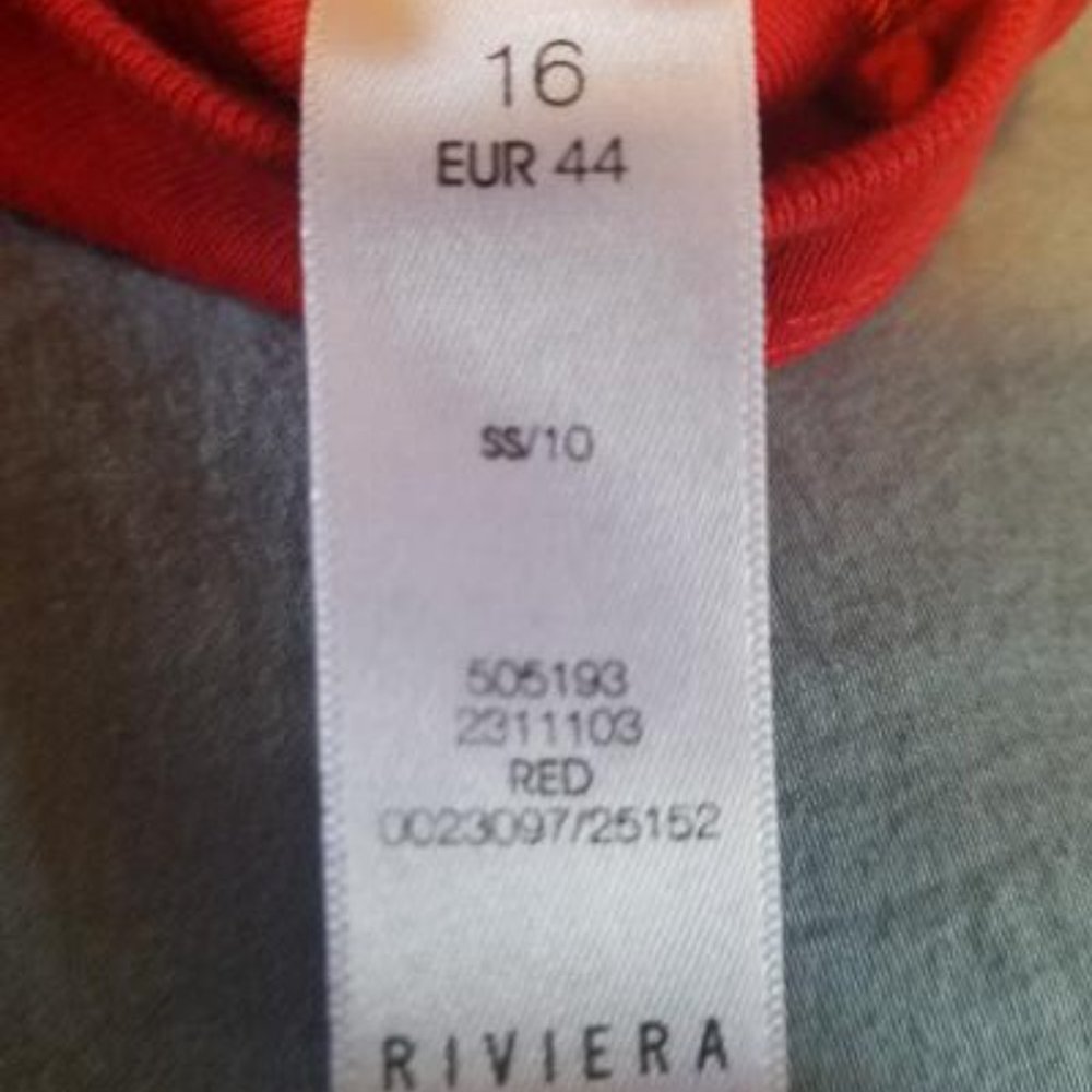 Red Riviera S/M Tank Top - Picture 4 of 6